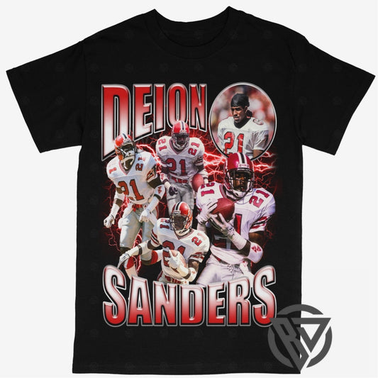 Deion Sanders Tee Shirt Atlanta Falcons Football