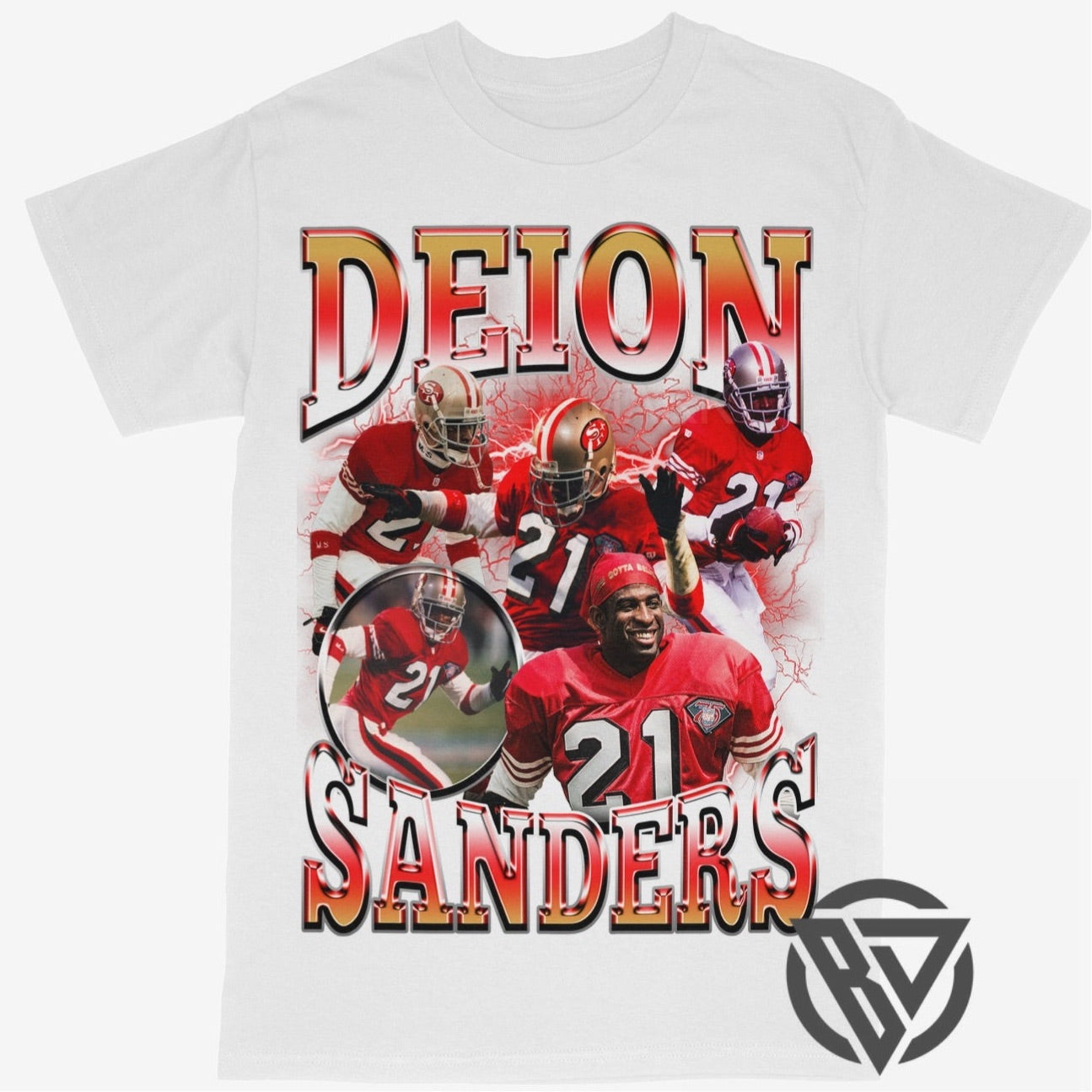 Deion Sanders Tee Shirt San Francisco 49ers Football