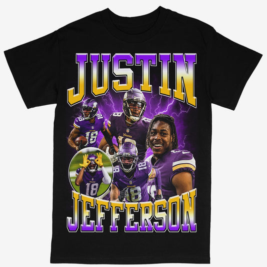 Justin Jefferson Tee Shirt Minnesota Vikings NFL Football