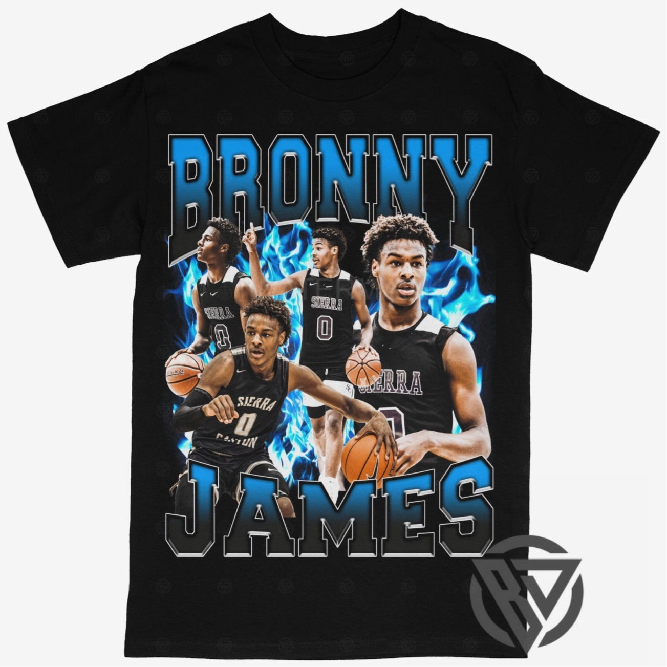Bronny James Tee Shirt Rap Style Basketball