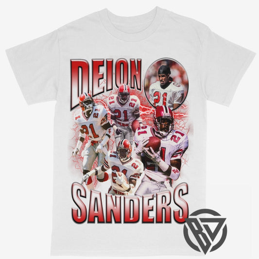 Deion Sanders Tee Shirt Atlanta Falcons Football