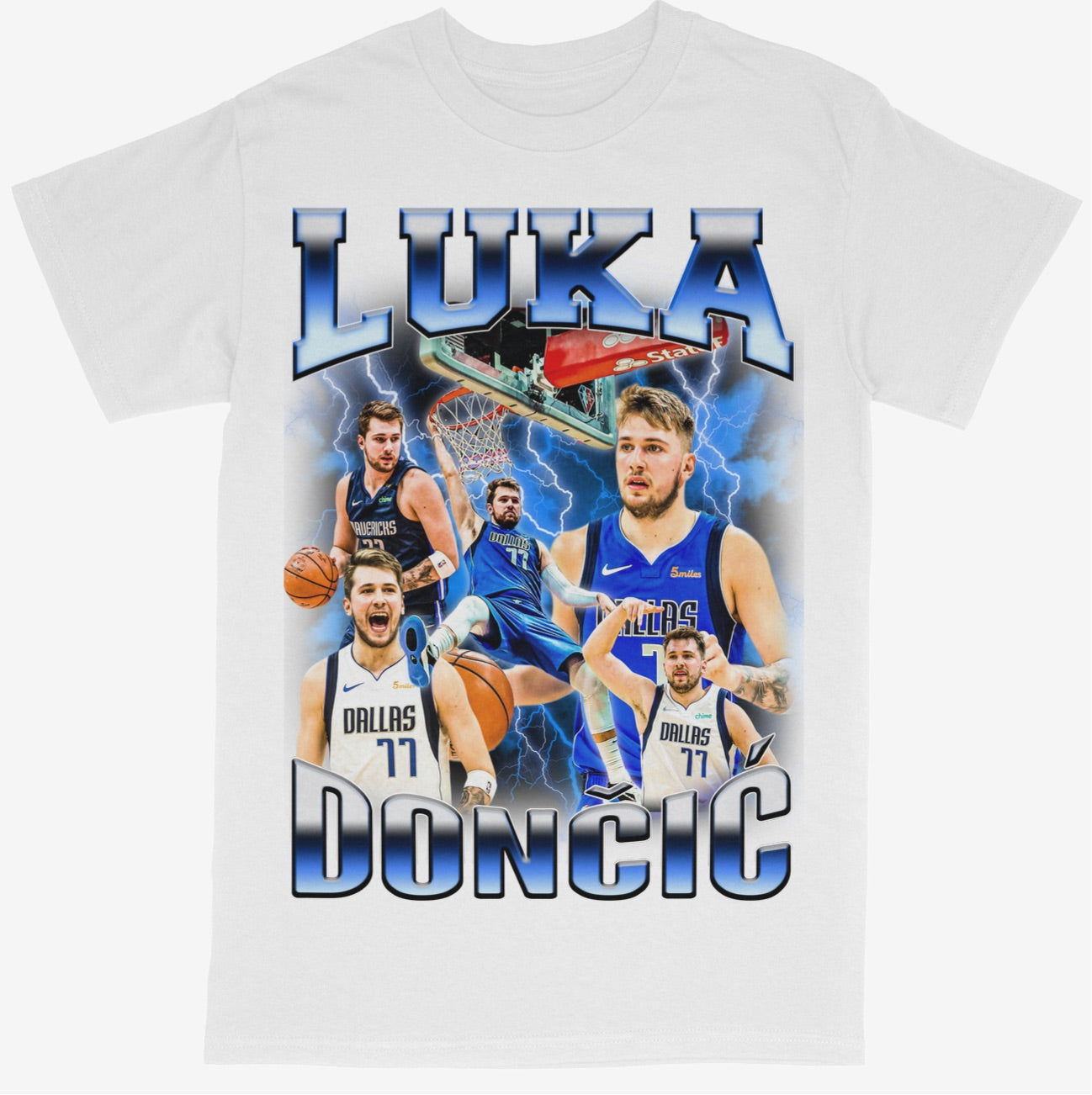 Luka Doncic Tee Shirt Dallas Mavericks NBA Basketball