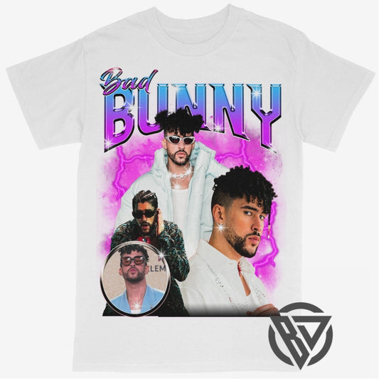 Bad Bunny Tee Shirt Rap Style Tour Concert Music Artist