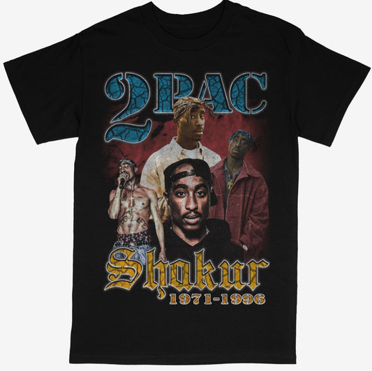 Tupac Tee Shirt Shakur 2pac West Coast In Memory Rap Style Music Artist