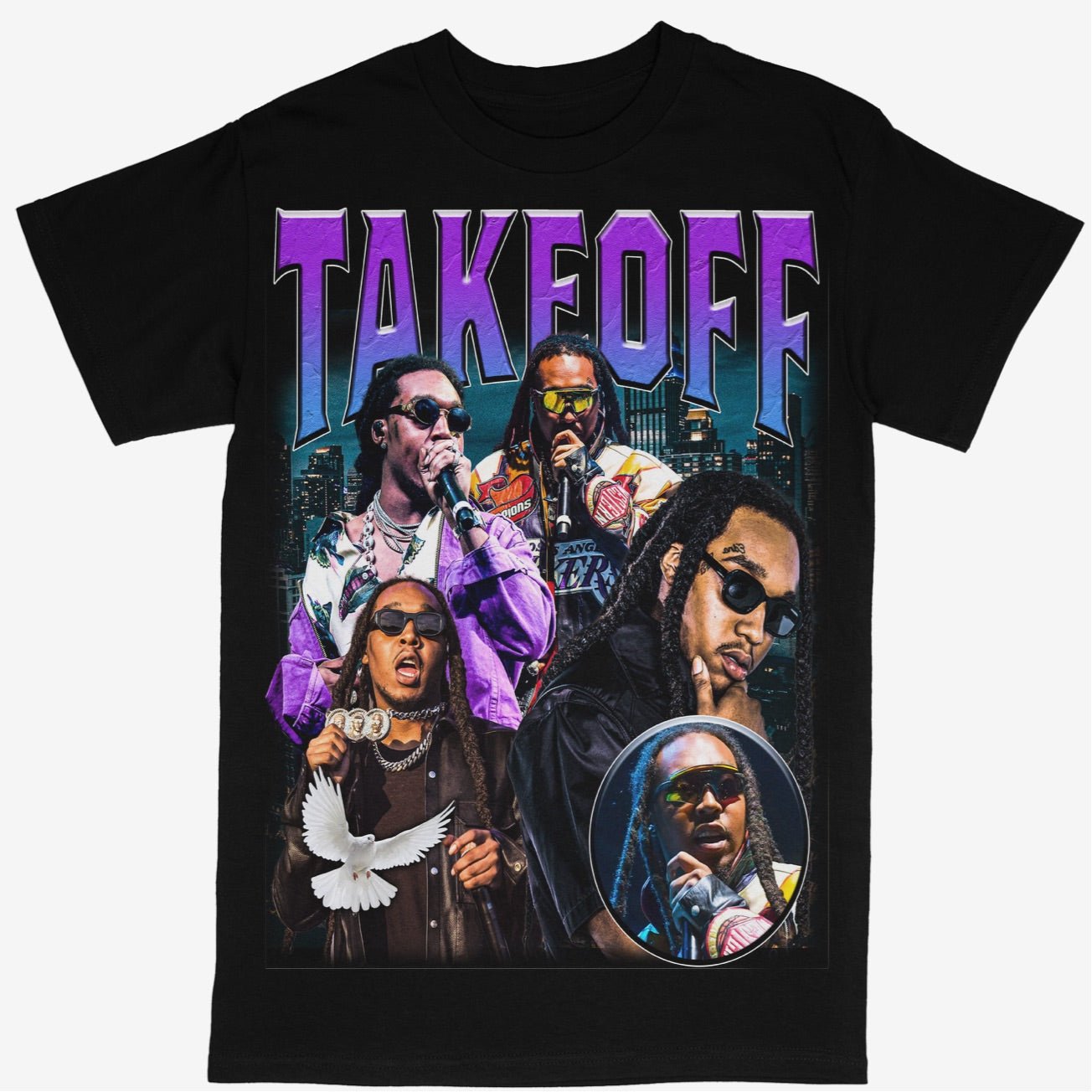 Takeoff Tee Shirt Migos RIP Rap Style โ Beyond Dope