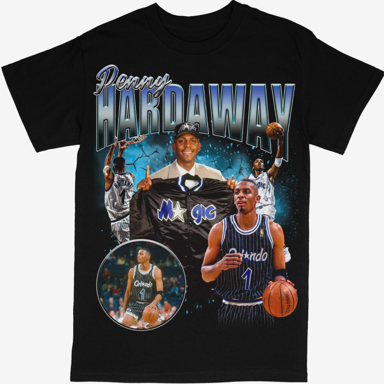 Penny Hardaway Tee Shirt Orlando Magic NBA Basketball ( Draft Day )