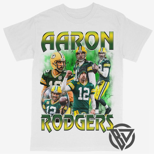 Aaron Rodgers Tee Shirt Green Bay Packers Football