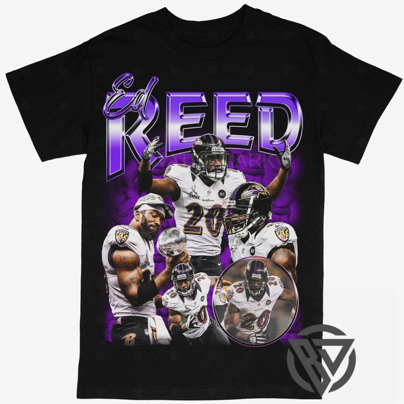 Ed Reed Tee Shirt Baltimore Ravens Football