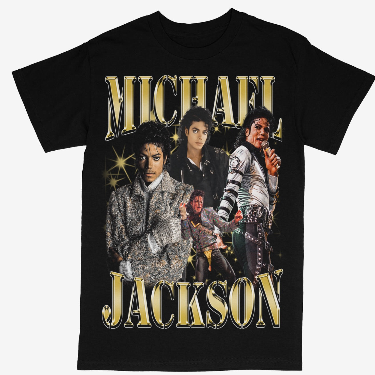 Michael Jackson Tee Shirt King of Pop RIP Rap Style Music Artist