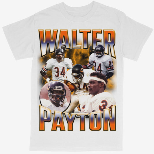 Walter Payton Tee Shirt Chicago Bears NFL Football