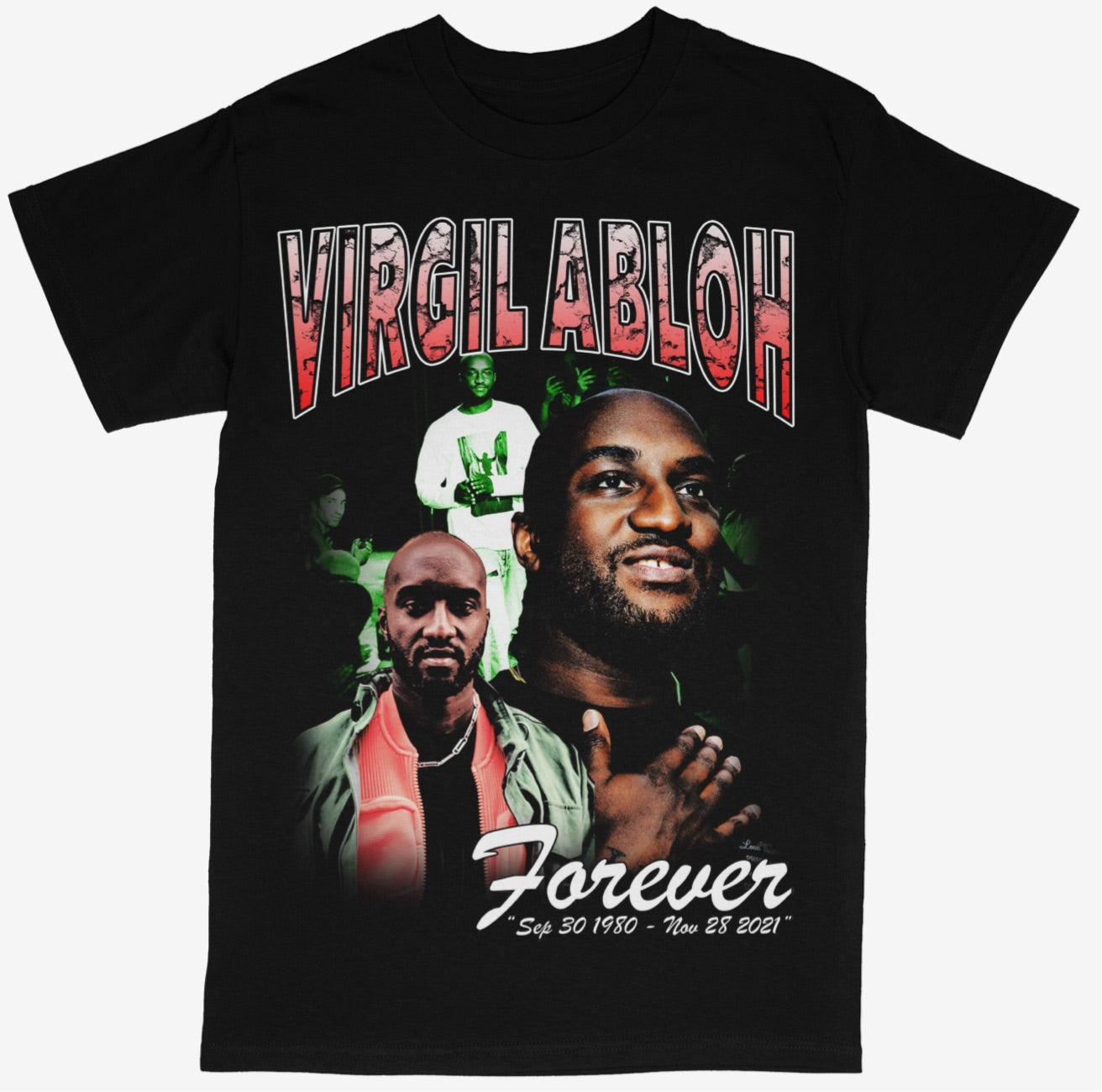 Virgil Abloh Tee Shirt In Memory Rap Stlye