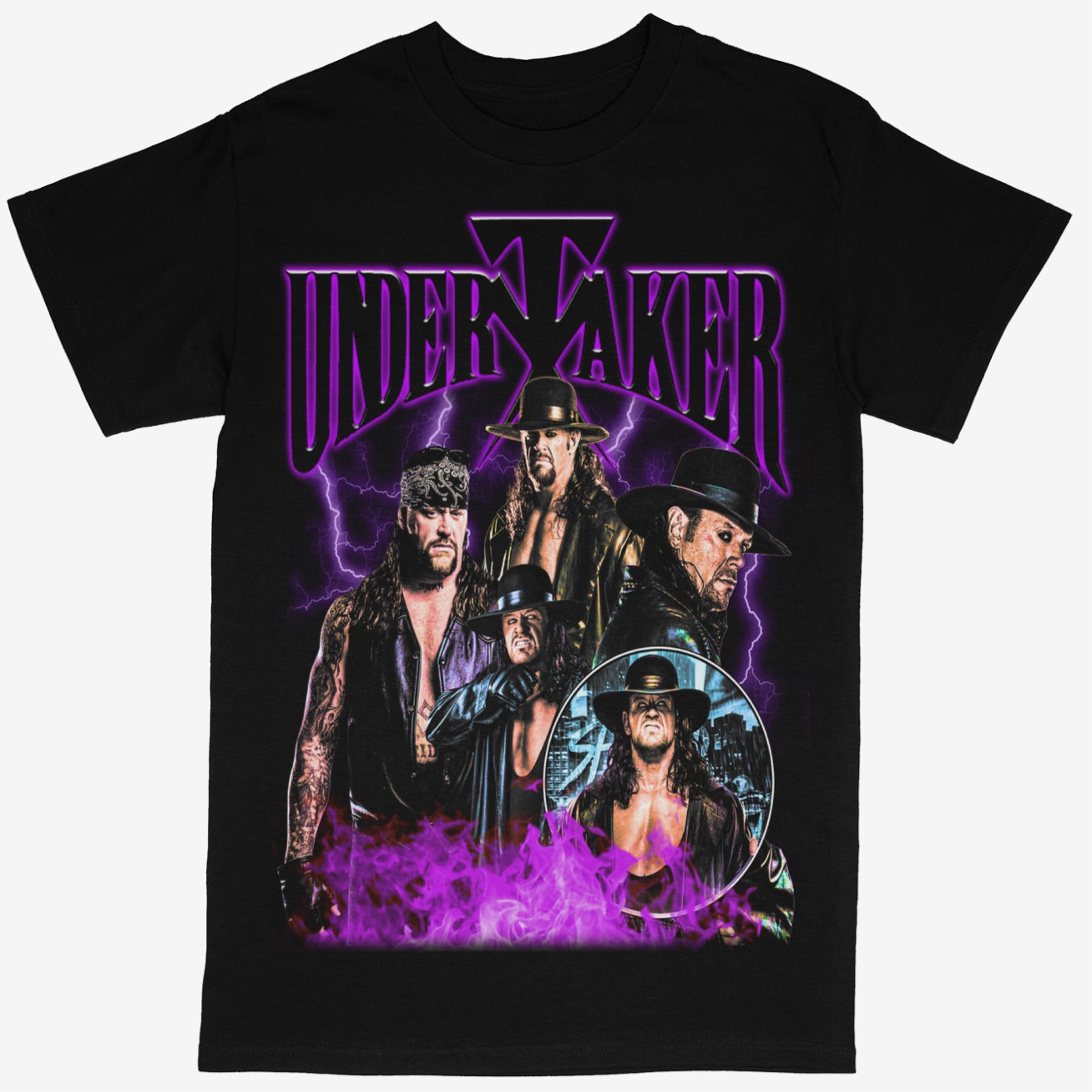 Undertaker Tee Shirt WWF WCW Wrestling (V2)