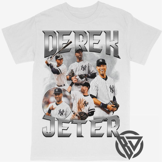 Derek Jeter Tee Shirt New York Yankees MLB Baseball