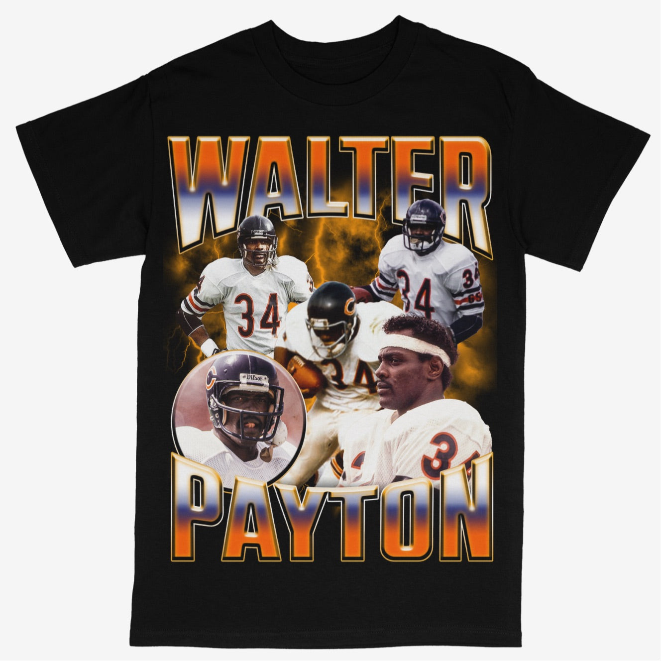 Walter Payton Tee Shirt Chicago Bears NFL Football