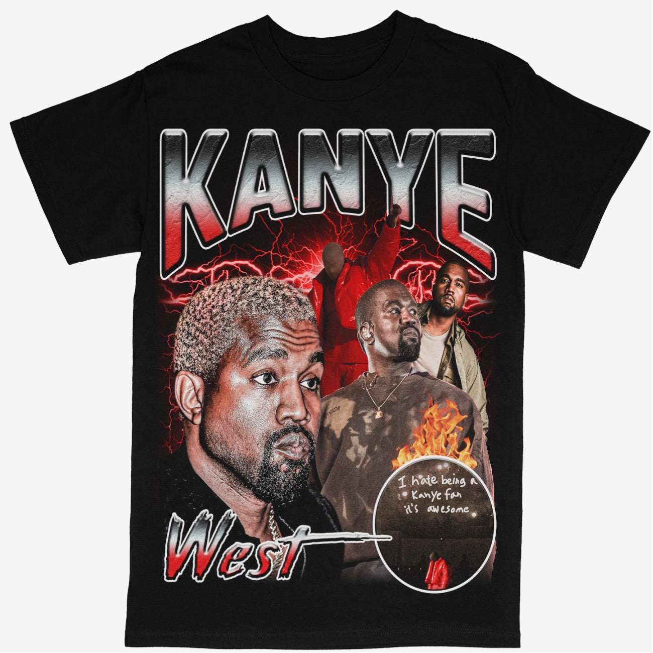 Kanye West Tee Shirt Rap Style