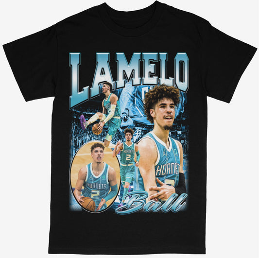 Lamelo Ball Tee Shirt Charlotte Hornets NBA Basketball