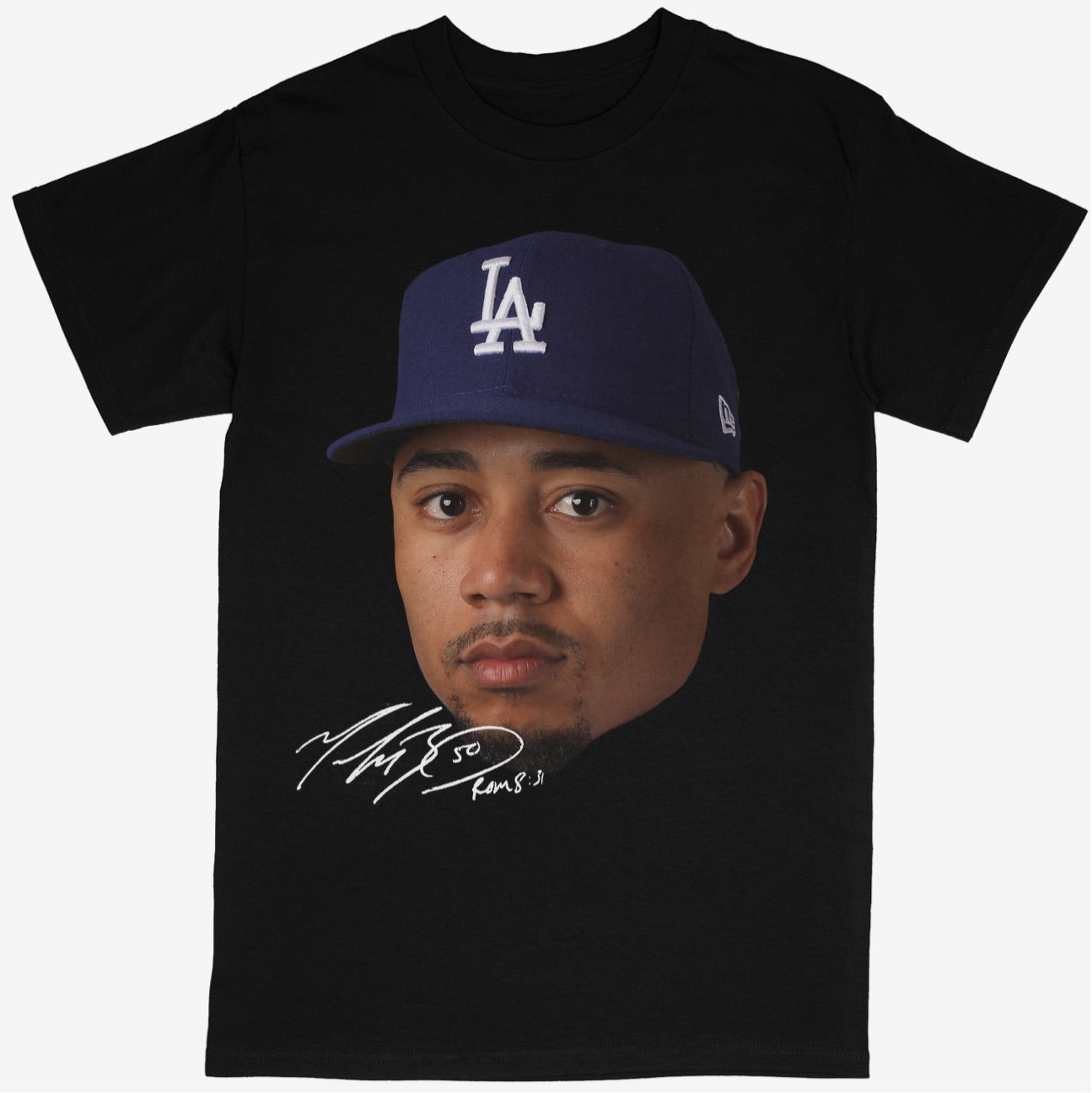 Mookie Betts Tee Shirt Los Angeles LA Dodgers MLB Baseball (BIG FACE)