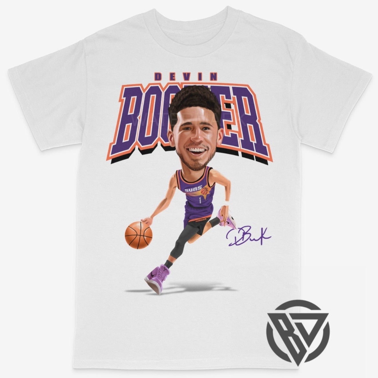 Devin Booker Tee Shirt Phoenix Suns NBA Basketball (BF)