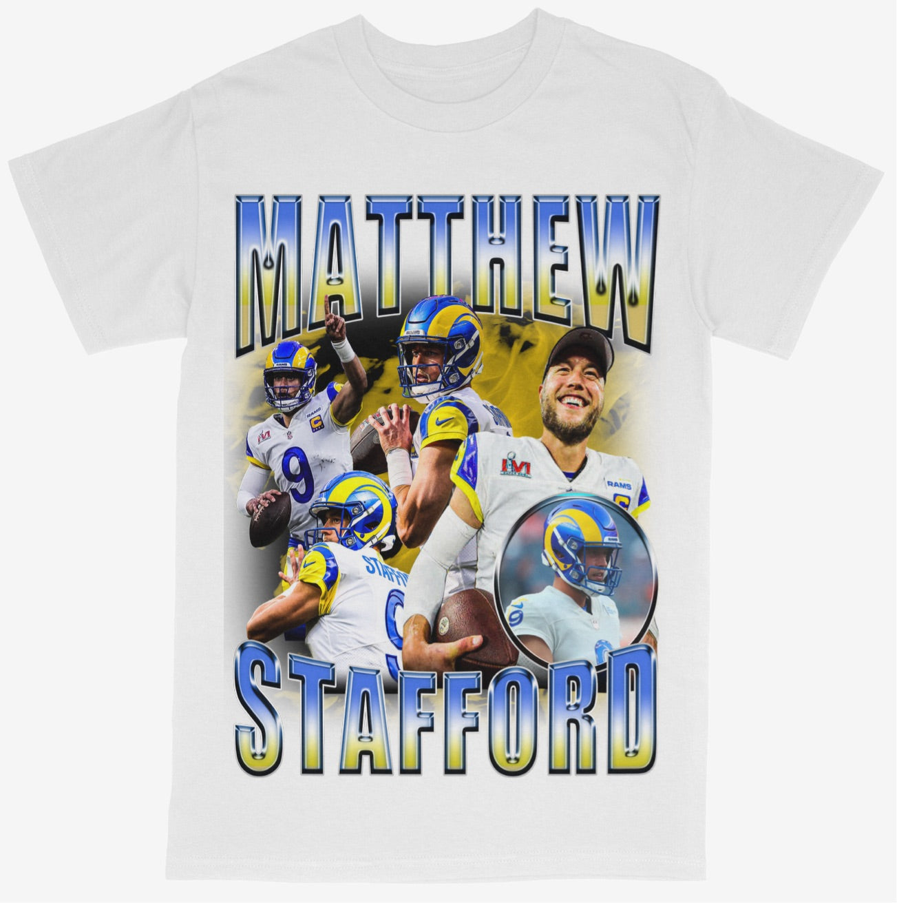 Matthew Stafford Tee Shirt Los Angeles Rams NFL Football