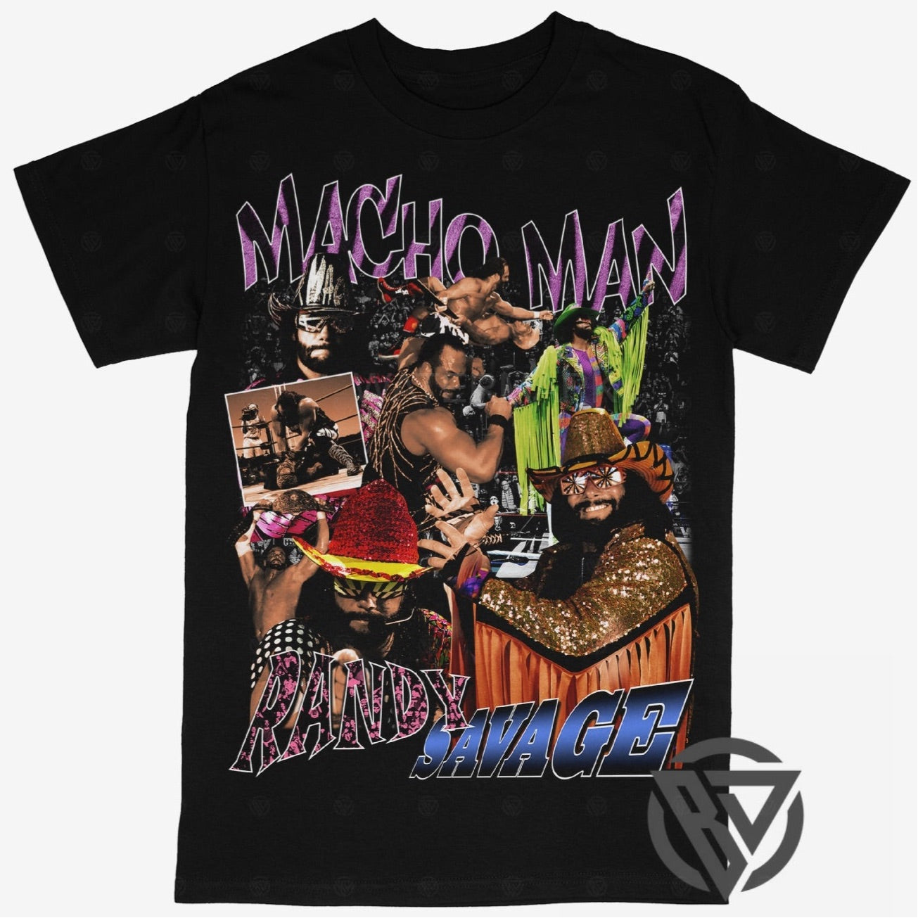 Randy “ Macho Man “ Savage Tee Shirt ECW WCW WWF WRESTLING