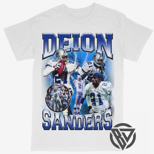 Deion Sanders Tee Shirt Dallas Cowboys Football